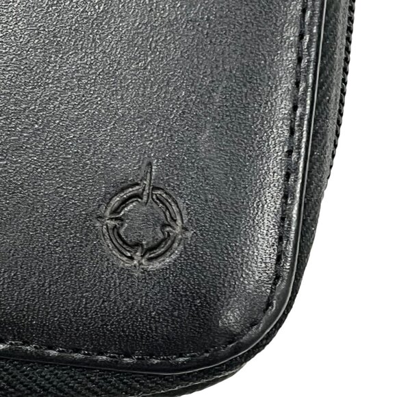 Franklin Covey Vintage Black Leather Full Zip Around Planner Organizer Compact S - Picture 4 of 10